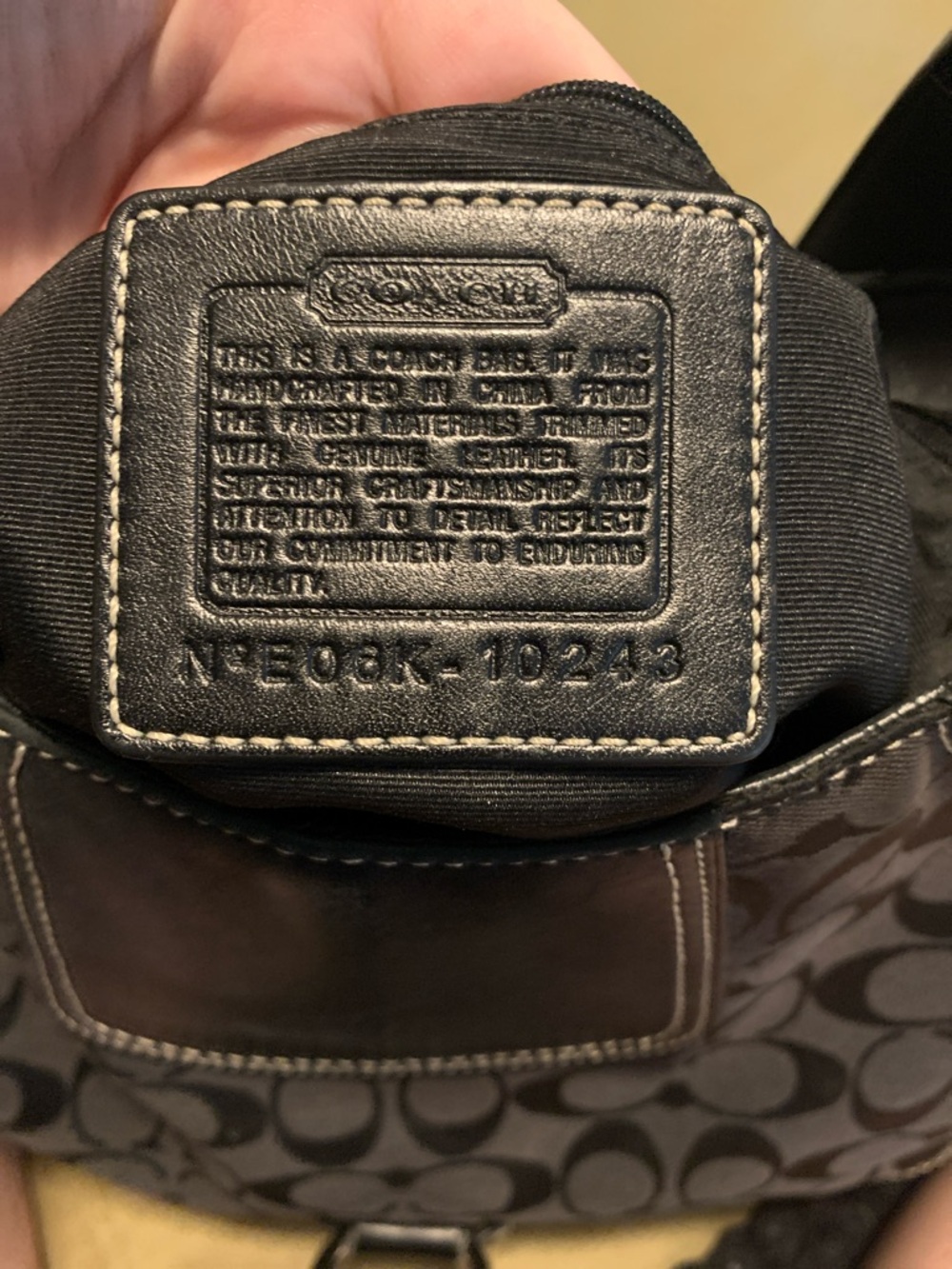Coach Black Signature Canvas Hobo with Leather Trim and Silver - Picture 3 of 8